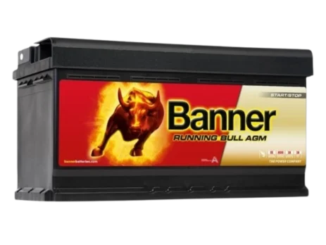 Banner 95Ah 850A 12V Running Bull AGM akumuliatorius 354x175x190mm