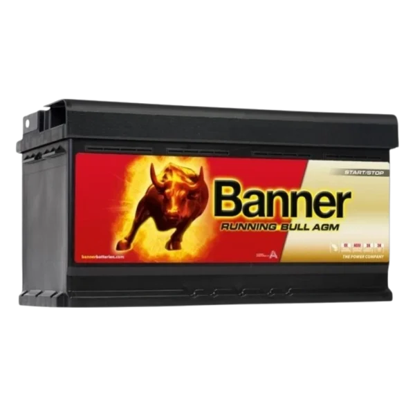 Banner 95Ah 850A 12V Running Bull AGM akumuliatorius 354x175x190mm