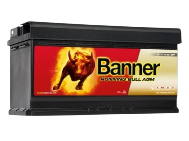 Banner 95Ah 850A 12V Running Bull AGM akumuliatorius 354x175x190mm