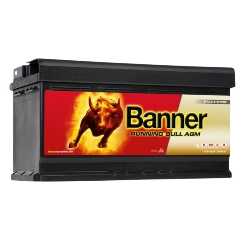 Banner 95Ah 850A 12V Running Bull AGM akumuliatorius 354x175x190mm