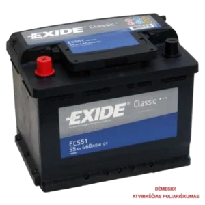 Exide EC551, 55 Ah 460 A EN 12V - Image 1