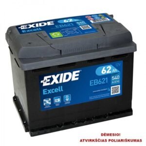 Exide EB621, 62 Ah 540 A EN 12V - Image 1