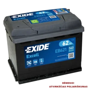 Exide EB621, 62 Ah 540 A EN 12V - Image 1