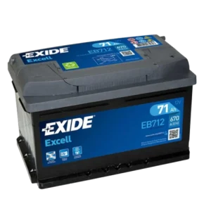 Exide EB712, 71 Ah 670 A EN 12V - Image 1