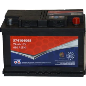 AD akumuliatorius 74ah 680A 278x175x190mm - Image 1