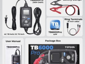 Topdon TB6000Pro Įkroviklis 12V 6A - Image 4