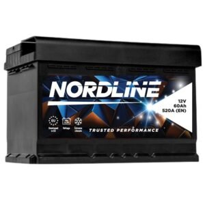 Nordline 60 Ah 12V 520A akumuliatorius 241x175x175mm - Image 1