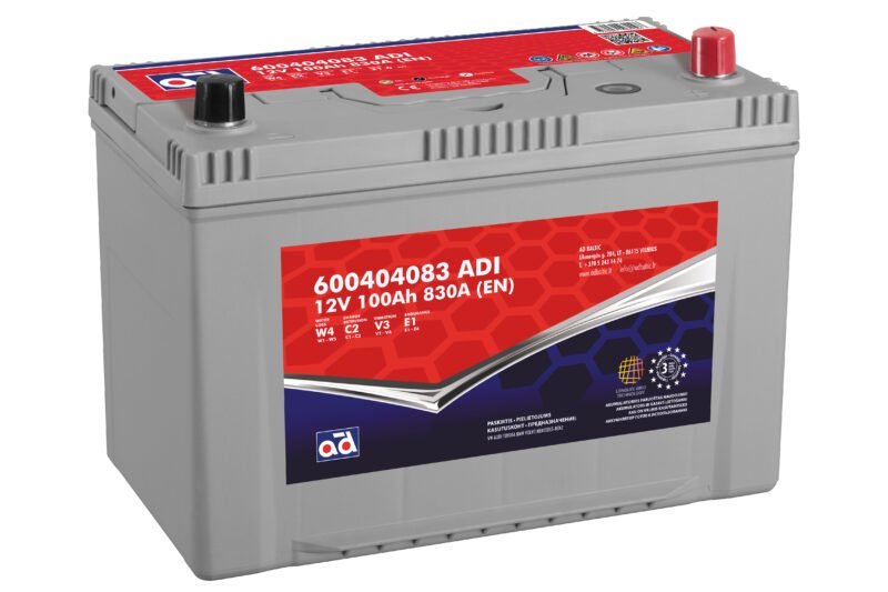 AD akumuliatorius 100ah 830A 304x173x225mm AD akumuliatorius 100ah 830A 304x173x225mm