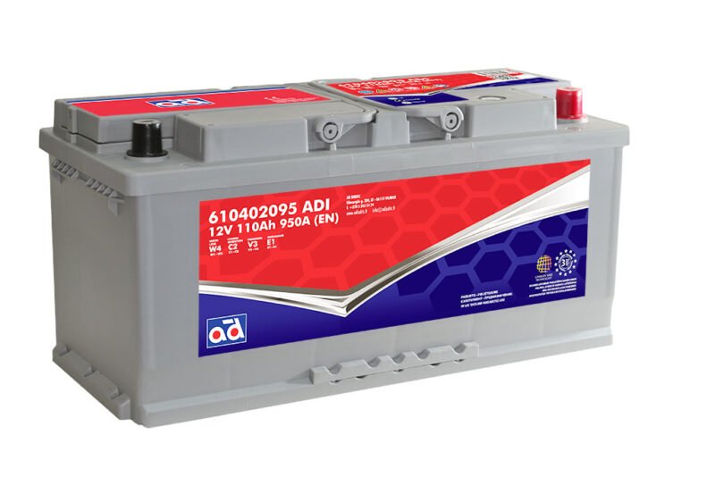 AD akumuliatorius 110ah 950A 394x175x190mm