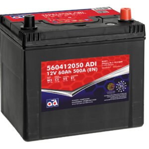 AD akumuliatorius 60ah 500A 230x174x225mm