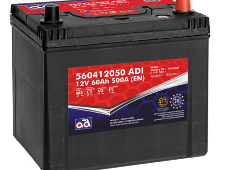 AD akumuliatorius 60ah 500A 230x174x225mm