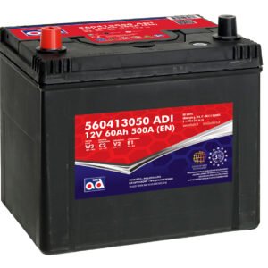 AD akumuliatorius 60ah 500A 230x174x225mm