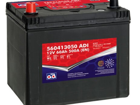AD akumuliatorius 60ah 500A 230x174x225mm