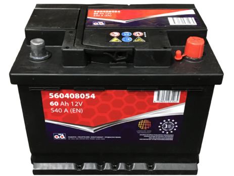 AD akumuliatorius 60ah 540A 242x175x190mm