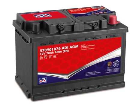 AD akumuliatorius 70ah 760A 278x175x190mm AGM