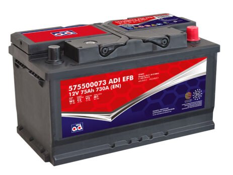 AD akumuliatorius 75ah 730A 315x175x175mm EFB